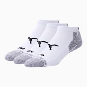 Men's Low Cut Socks [3 Pack], WHITE / BLACK, extralarge